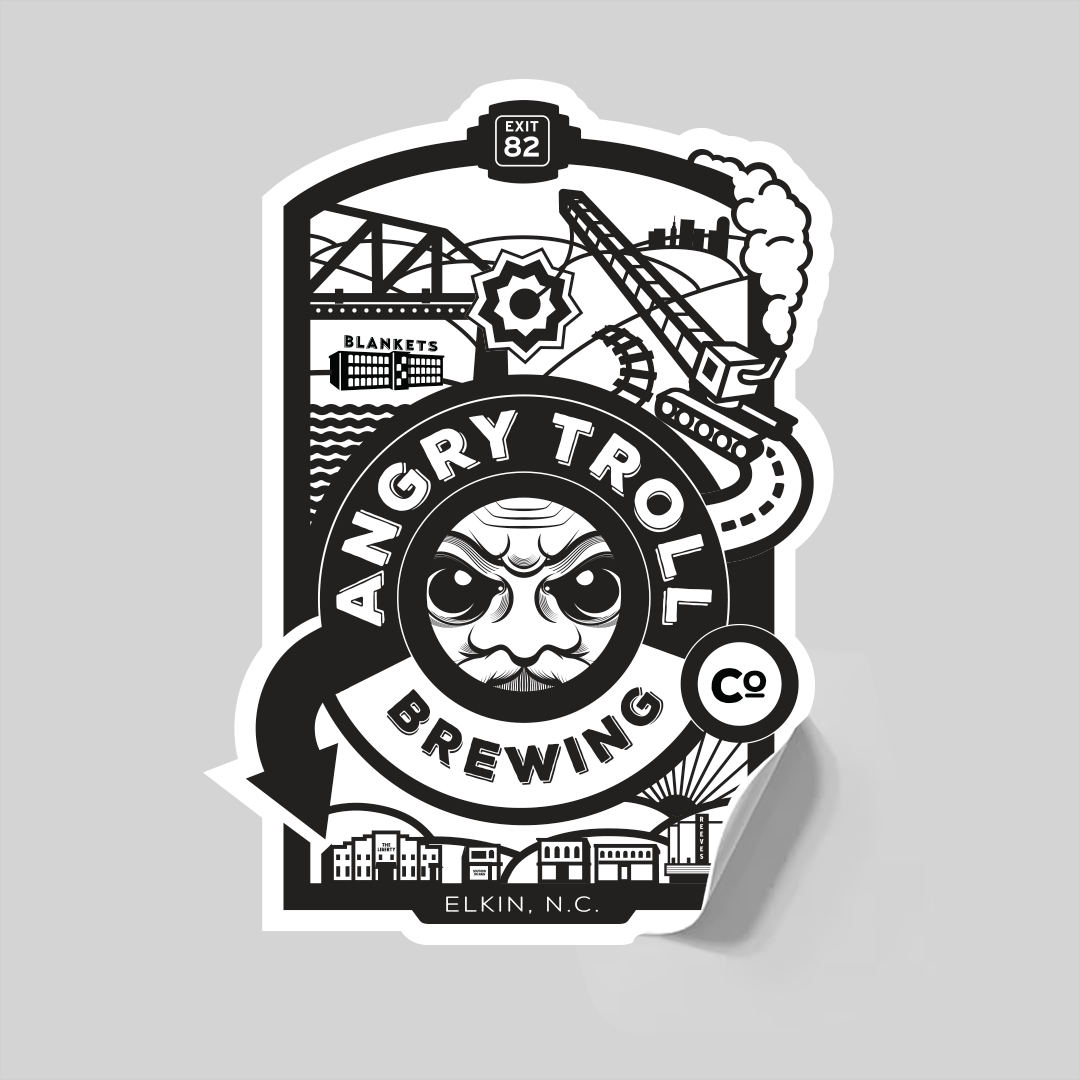 The Angry Troll Brewery Story Sticker – Local Minded Brewing